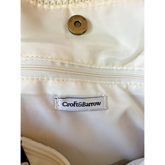 Vintage Croft & Barrow Rainbow Boho Crochet Knit Shoulder Bag, 13"W x 10"H - Picture 4 of 6